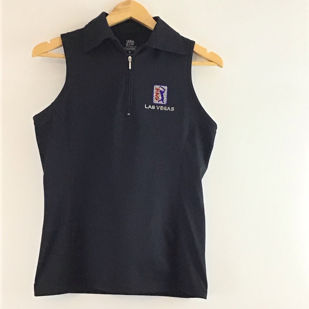 TITANIA GOLF SPORTS WICKING BLING IT ON SLEEVELESS SHIRT